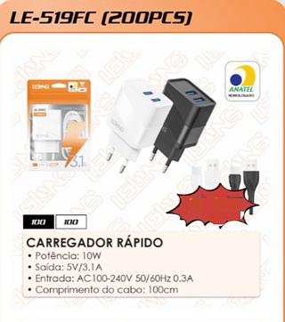Carregador tipo c