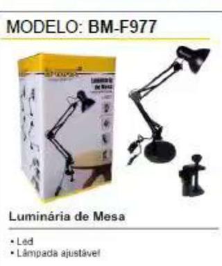 Luminária de mesa