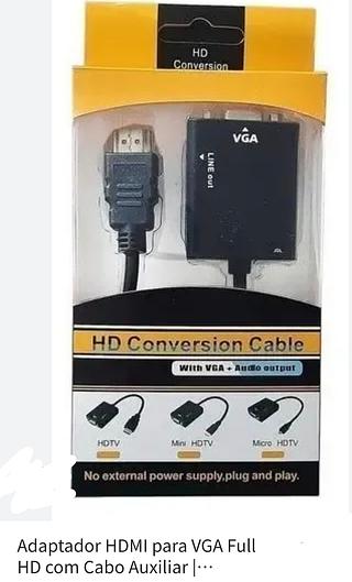 Adaptador hadmi para vga