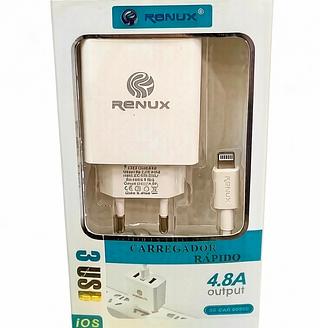 Carregador cabo Iphone 4.8A renux