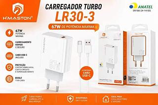 Carregador cabo tipo c