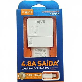 Carregador com cabo Iphone 4.8A